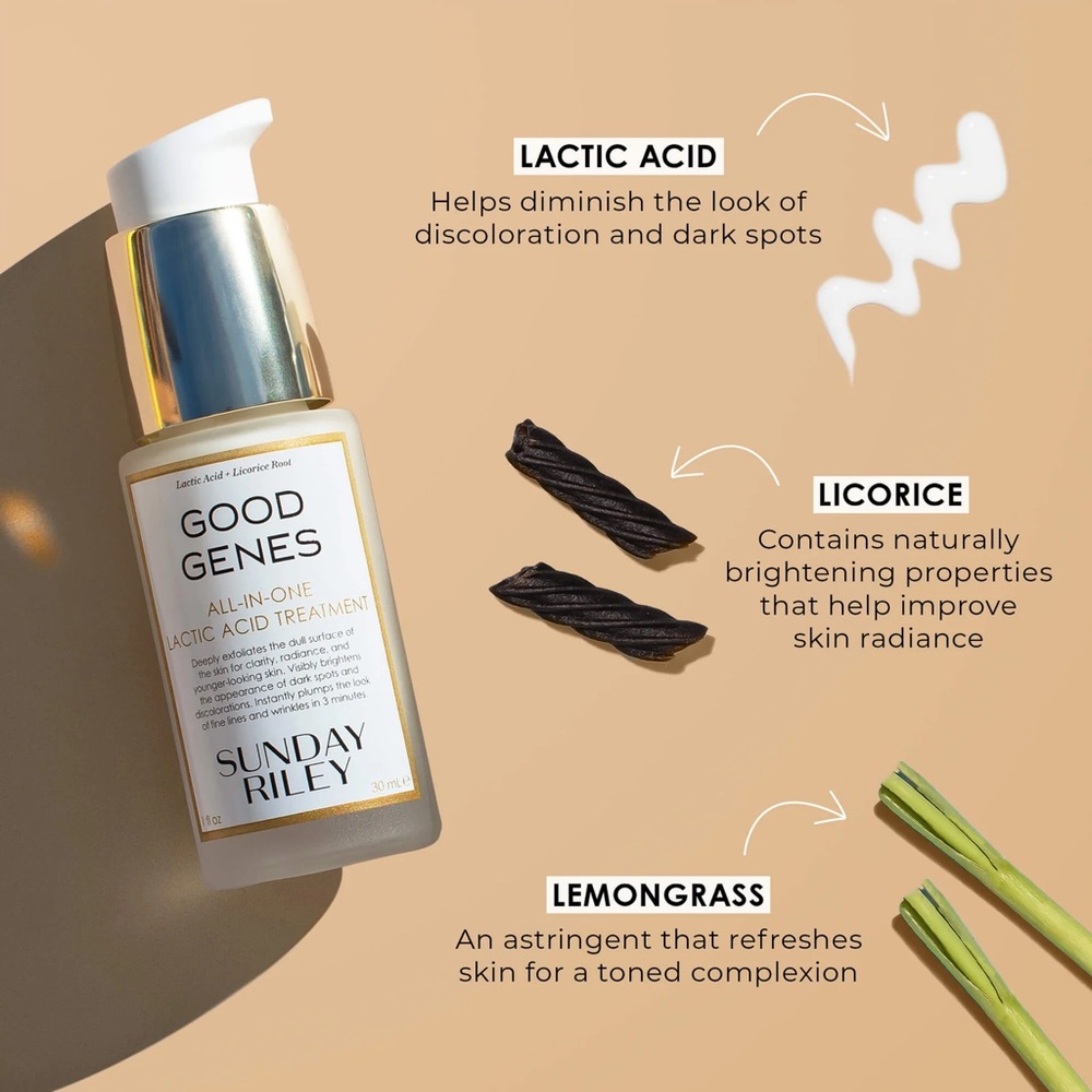 Sunday Riley Good Genes All-In-One Lactic Acid Treatment 1 fl oz • Exfoliate - Picture 4 of 12
